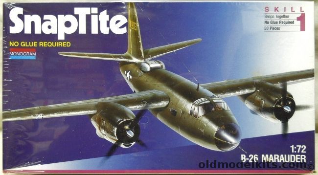 Monogram 1/72 Martin B-26 Marauder, 1101 plastic model kit